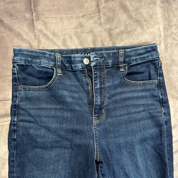 AEO dark wash high waisted jeggings - Picture 2 of 8